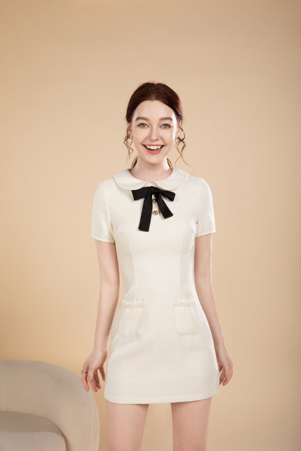 Nora Maison Bow Short Dress