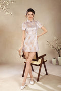 Rossie Pleated Hem Qi Pao