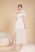 Nora Lux Off Shoulder Maxi Dress