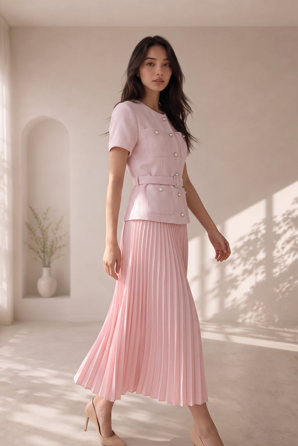 Estelle Noble Pleated Set