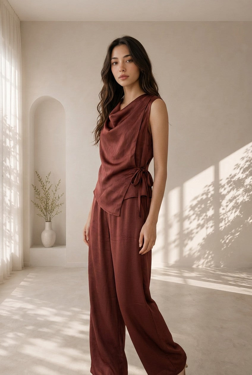 Estelle Draped Acetate Set