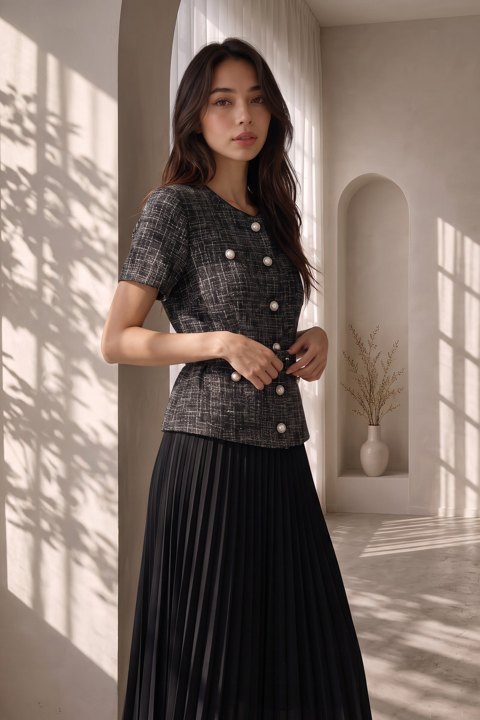 Estelle Noble Pleated Set