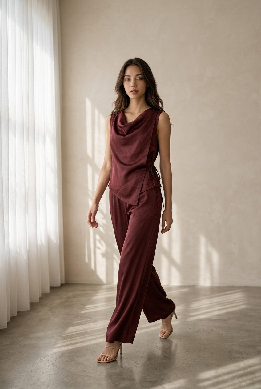 Estelle Draped Acetate Set