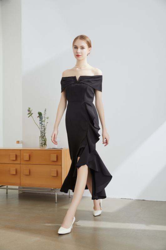 Nova Classic French Maxi Dress