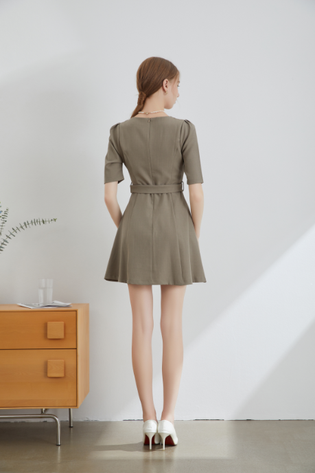 Nova Linen Short Dress