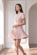 Macy Pleated Short Dress