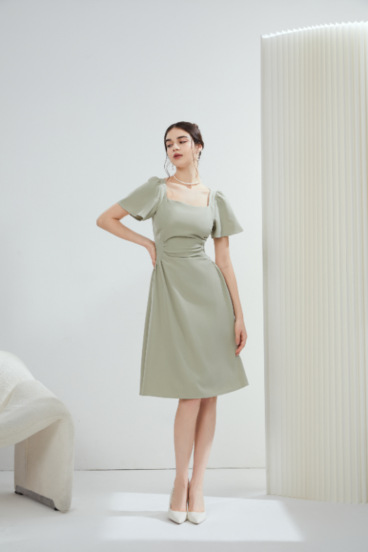 Angela Elegant Midi Dress