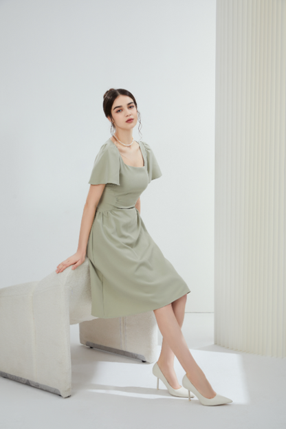 Angela Elegant Midi Dress
