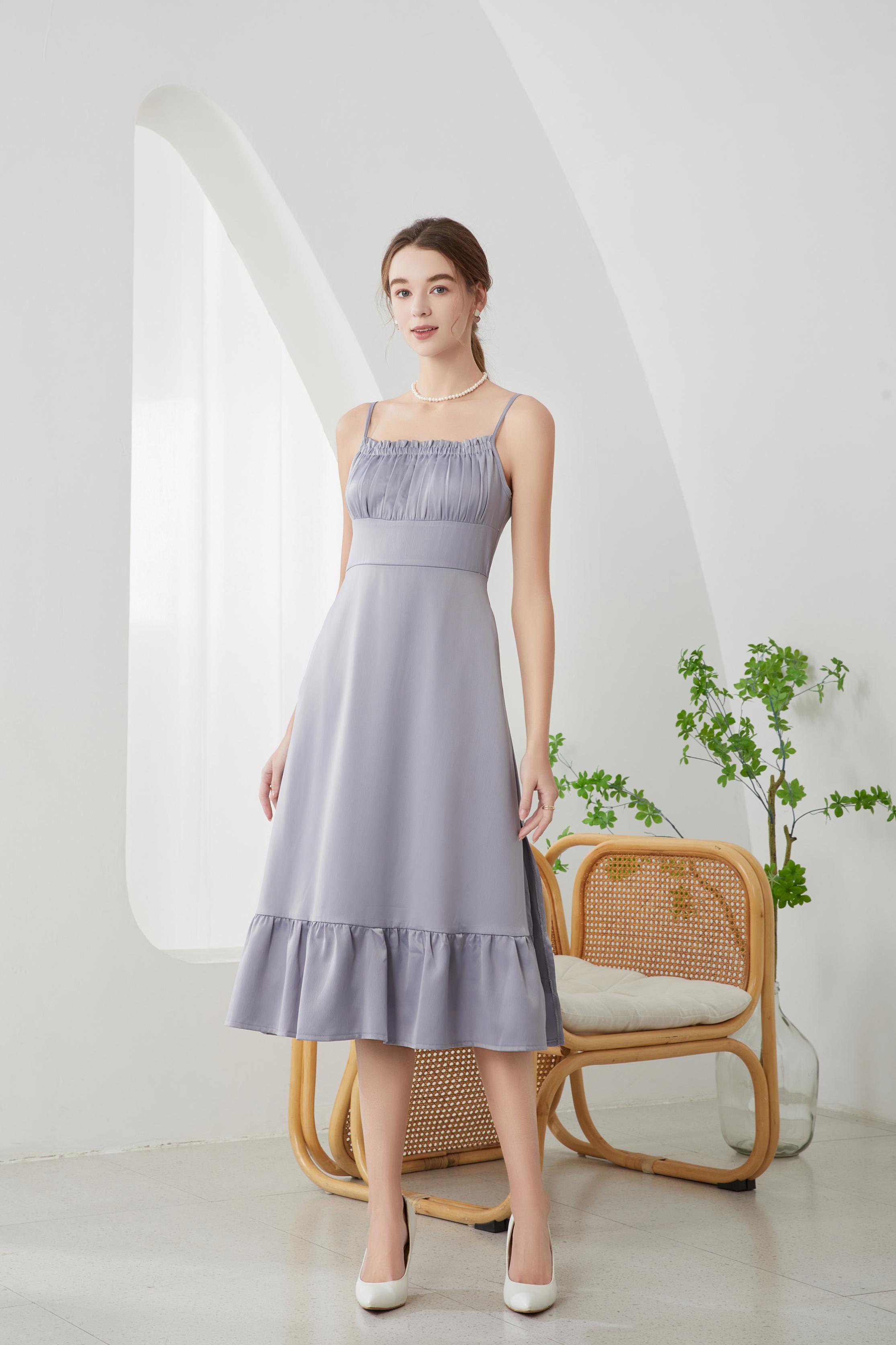 Liza French Midi Dress