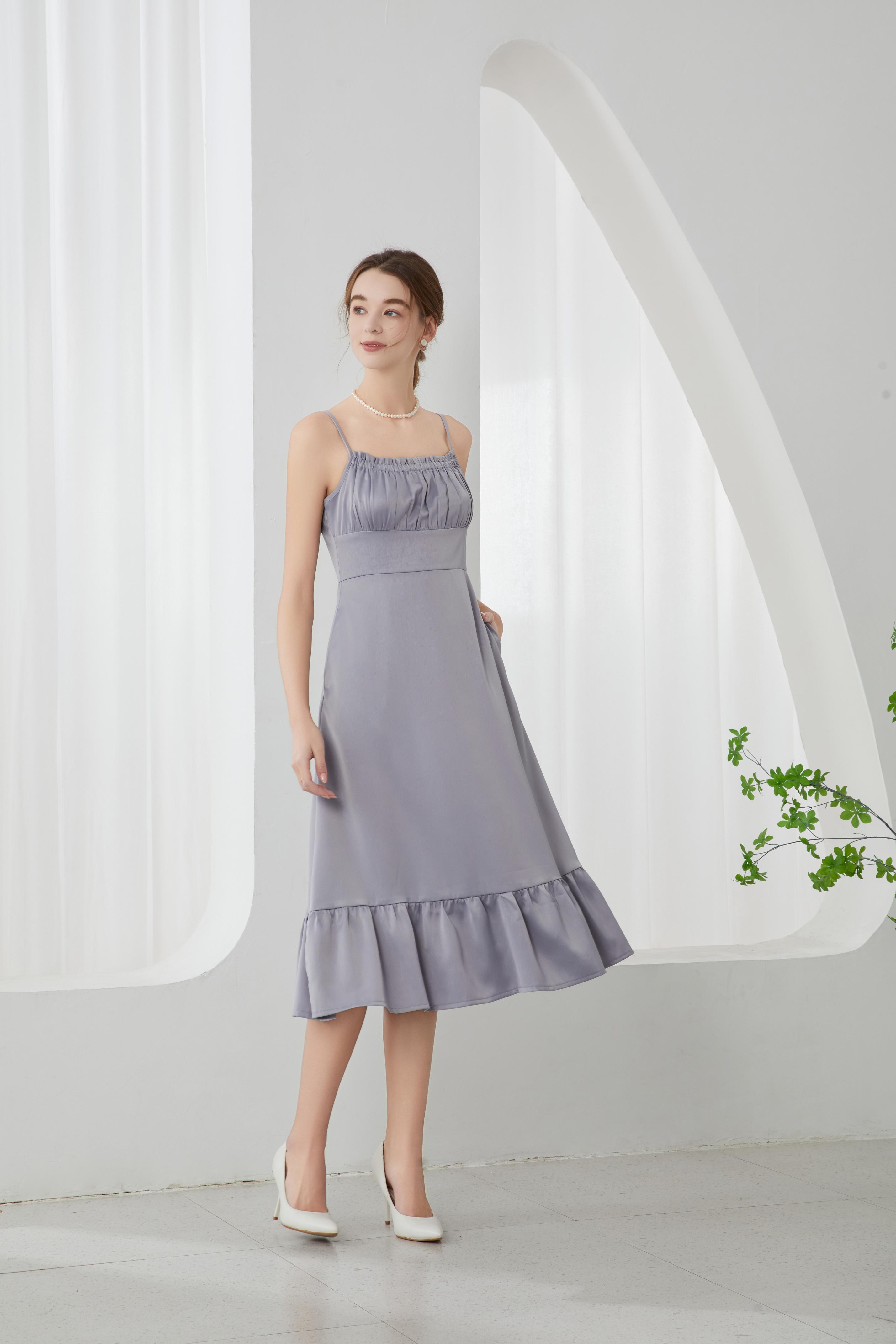 Liza French Midi Dress