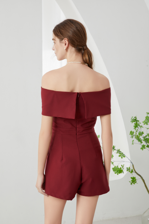 Liza Off Shoulder V Romper