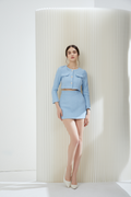 Angela Waffle Knit Blazer