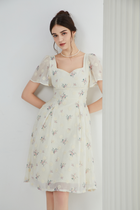 Angela Blossom Midi Dress