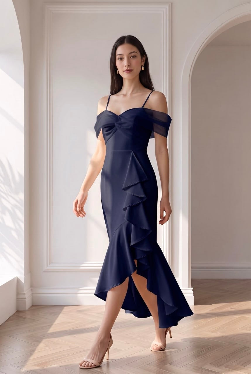 Macy Chiffon Sleeve Maxi Dress
