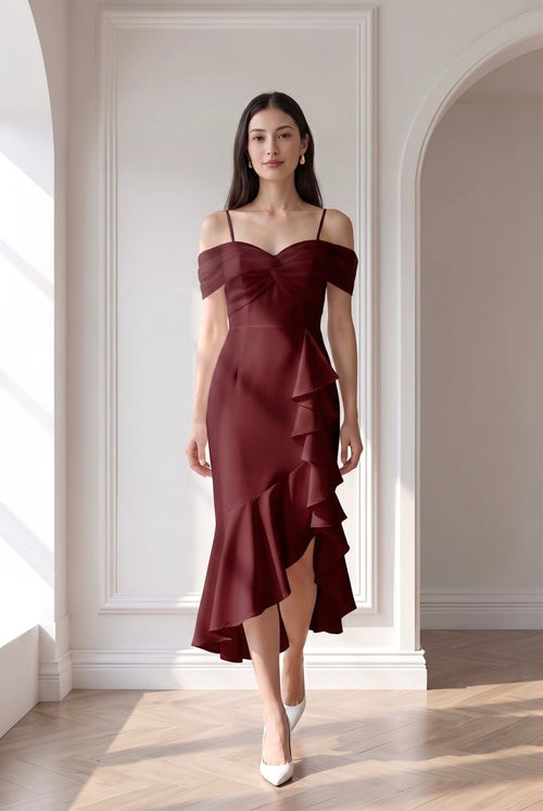 Macy Chiffon Sleeve Maxi Dress