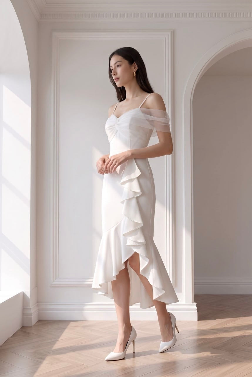 Macy Chiffon Sleeve Maxi Dress