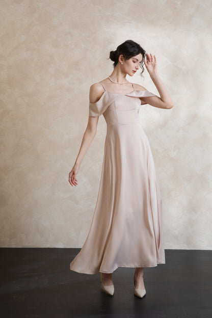 Elise Lux Off Shoulder Maxi Dress