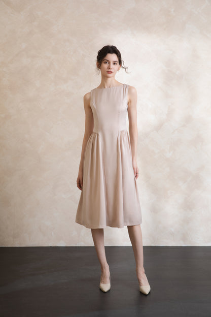 Elise Vintage Sleeveless Midi Dress