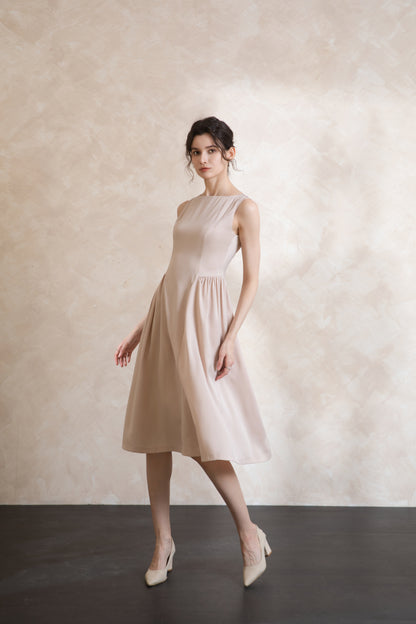 Elise Vintage Sleeveless Midi Dress