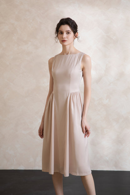 Elise Vintage Sleeveless Midi Dress