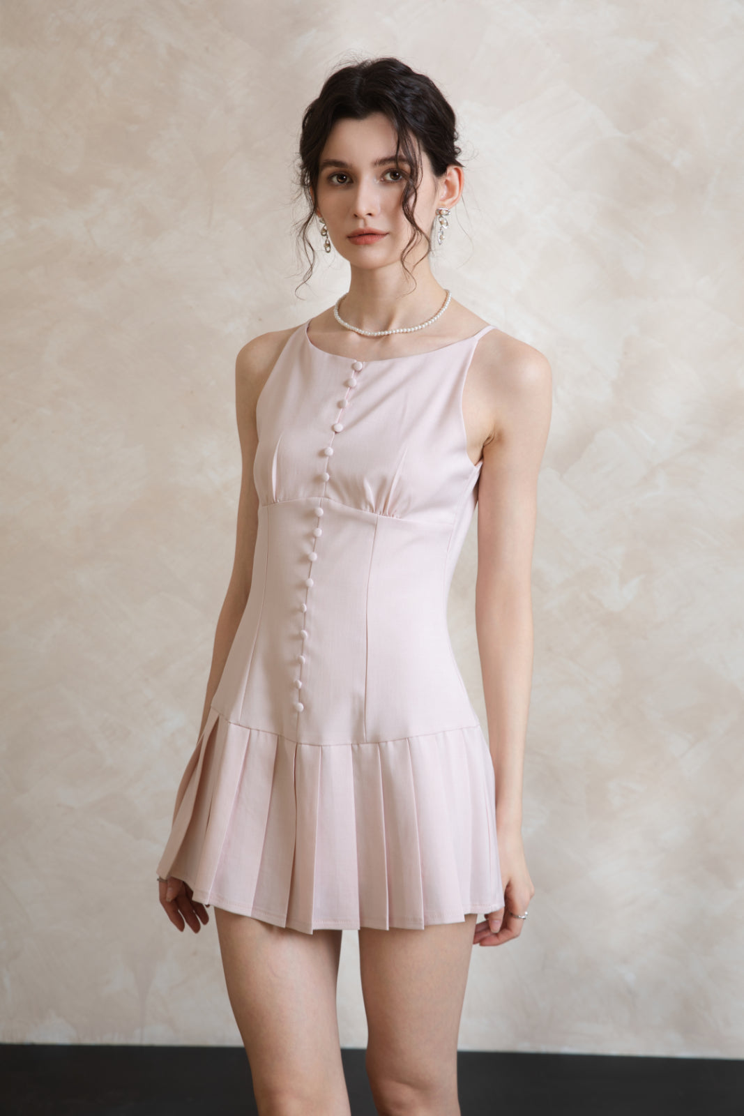 Elise Linen Short Dress
