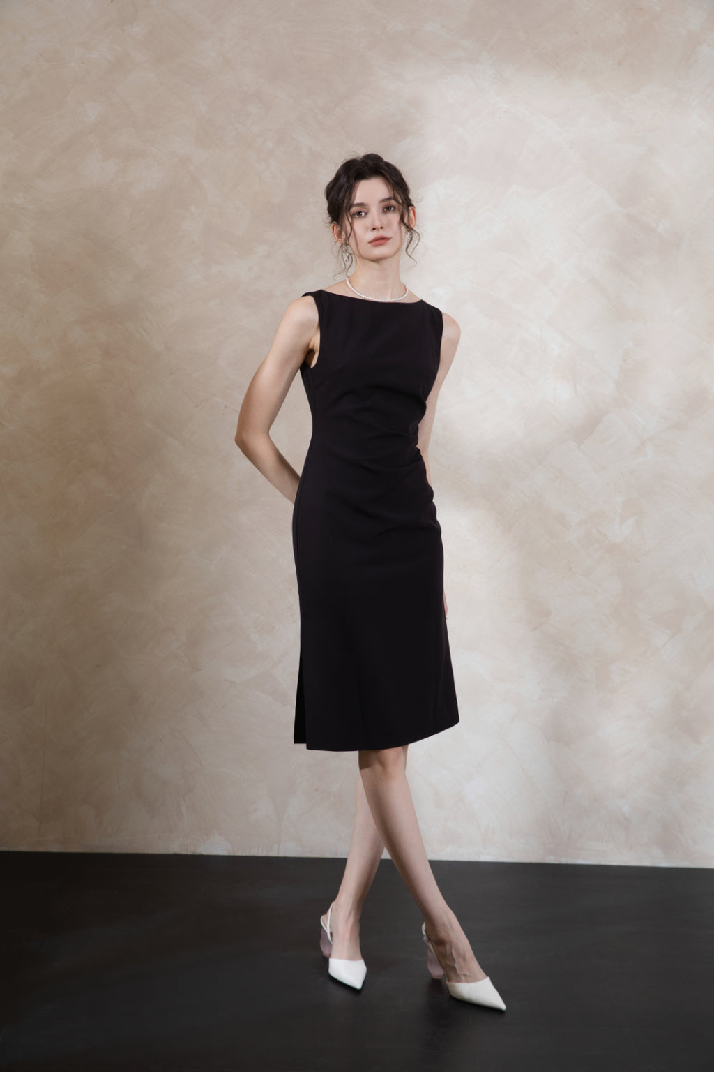 Elise Oriental Elegant Midi Dress