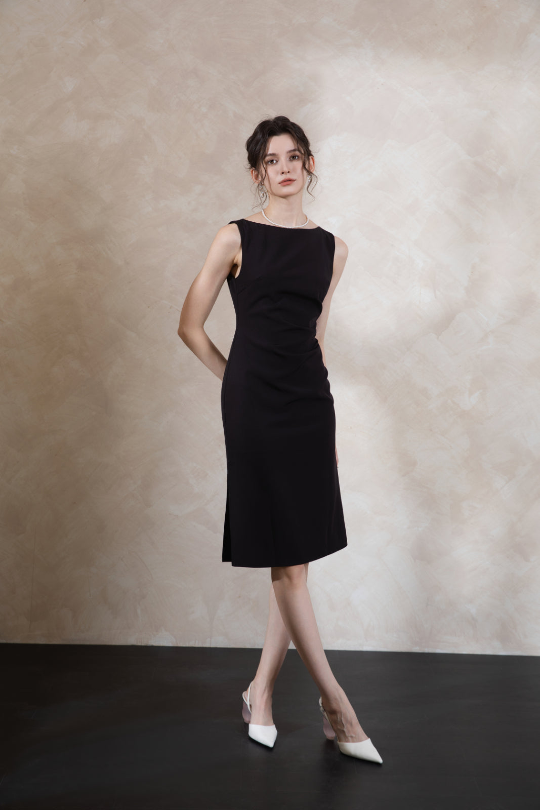 Elise Oriental Elegant Midi Dress