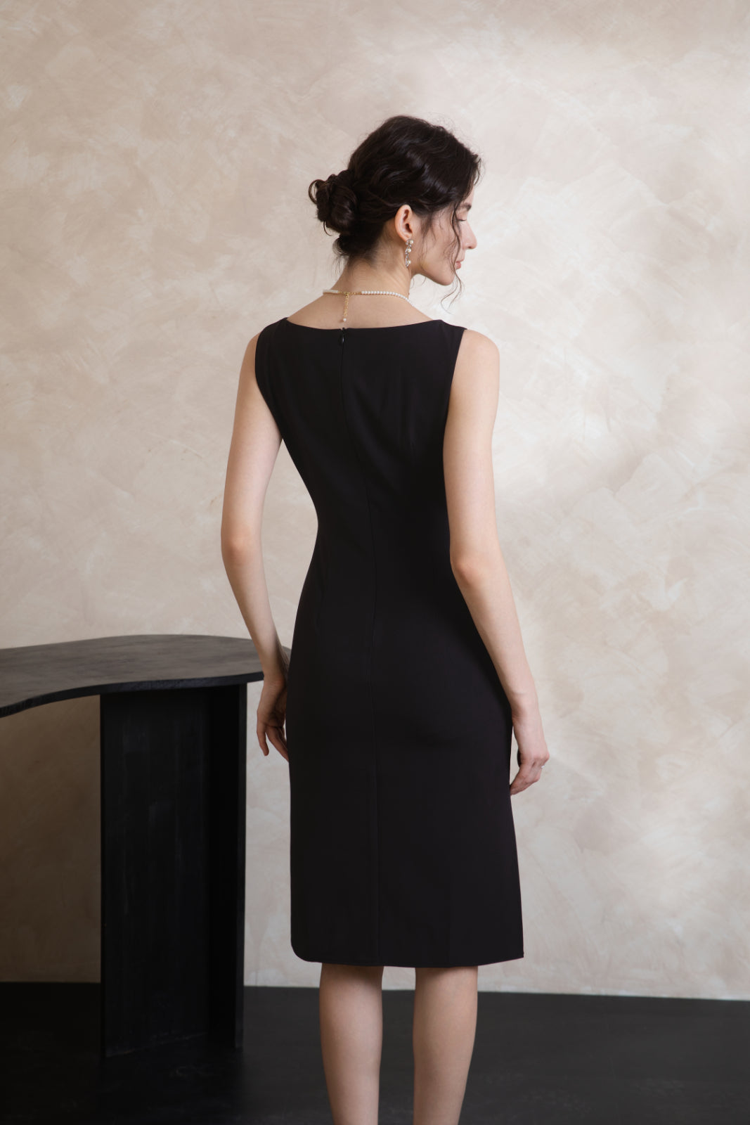 Elise Oriental Elegant Midi Dress