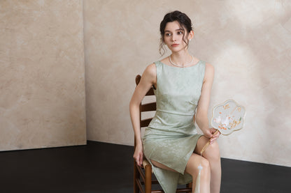 Elise Oriental Elegant Midi Dress