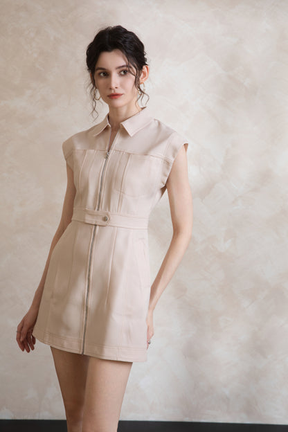 Elise Linen Blend Short Dress