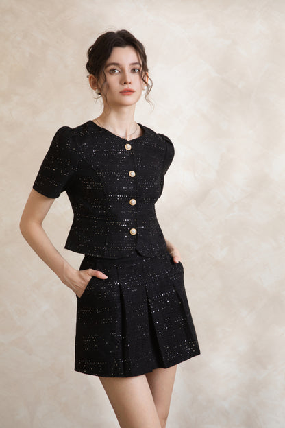 Elise Lux French Tweed Set Wear