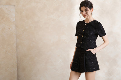 Elise Lux French Tweed Set Wear