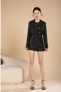 Nora Tweed Romper Set Wear