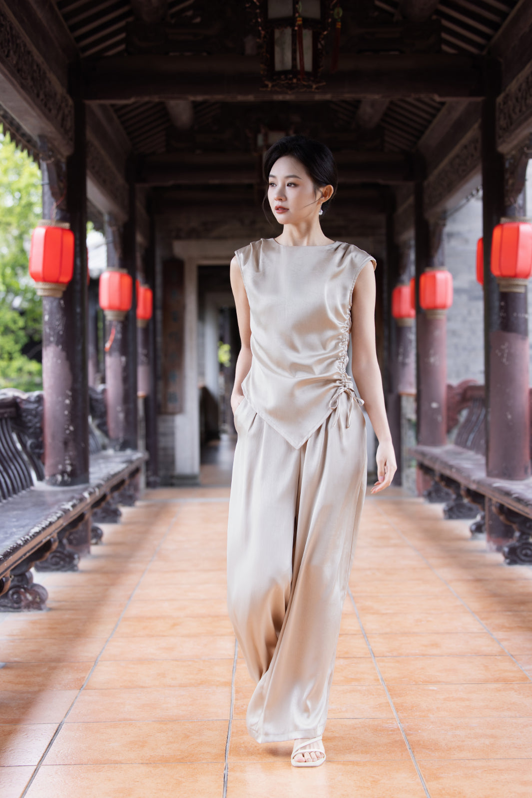 Jin Yuè Draped Elegance Set