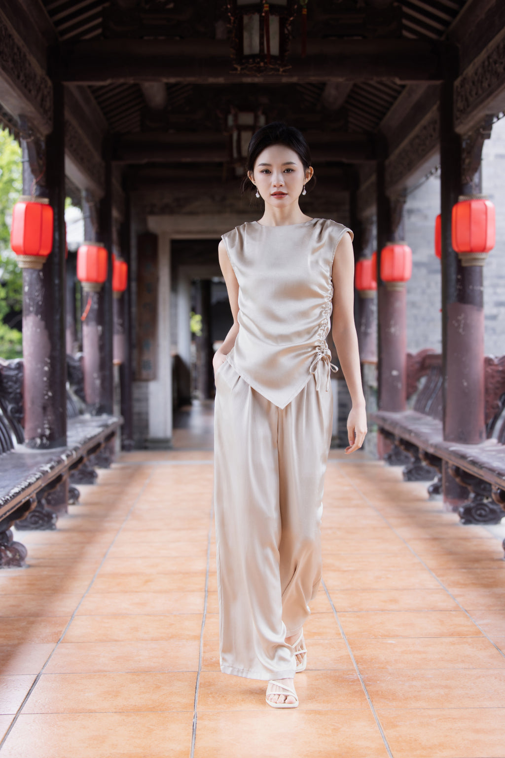 Jin Yuè Draped Elegance Set