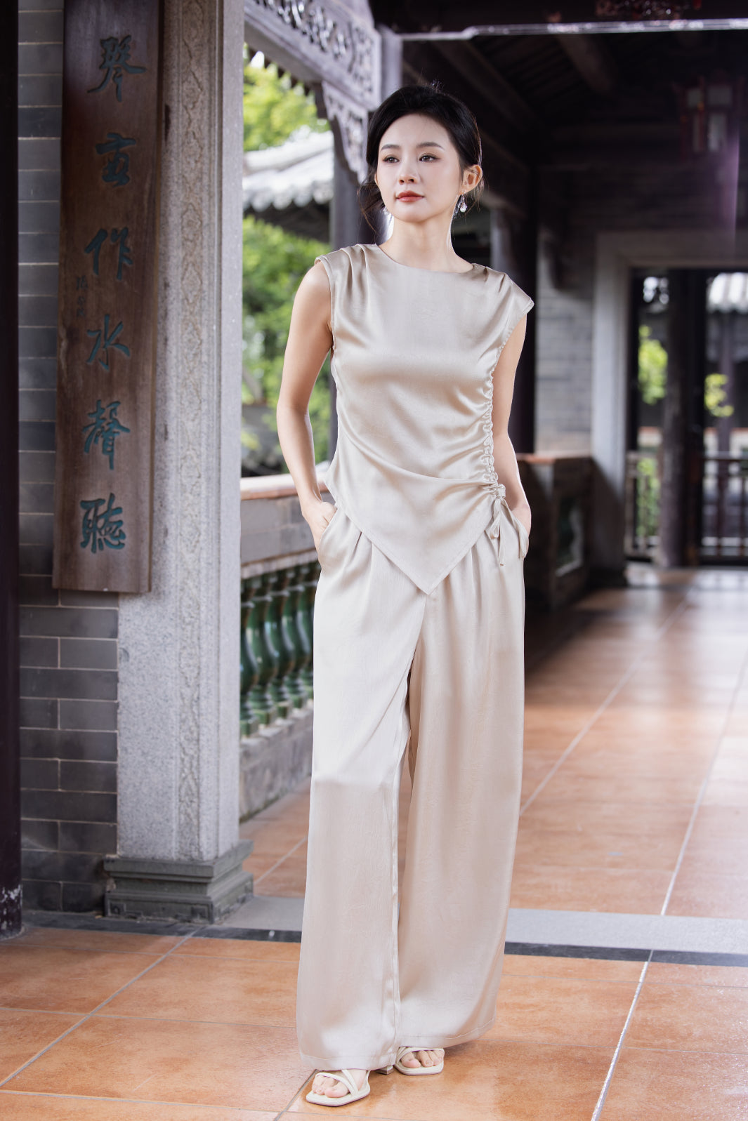 Jin Yuè Draped Elegance Set