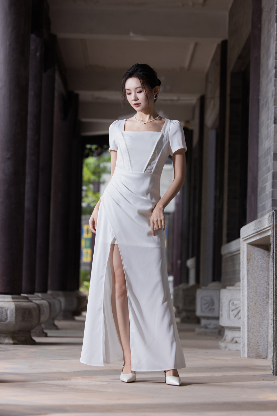 Jin Yuè Graceful Maxi Dress