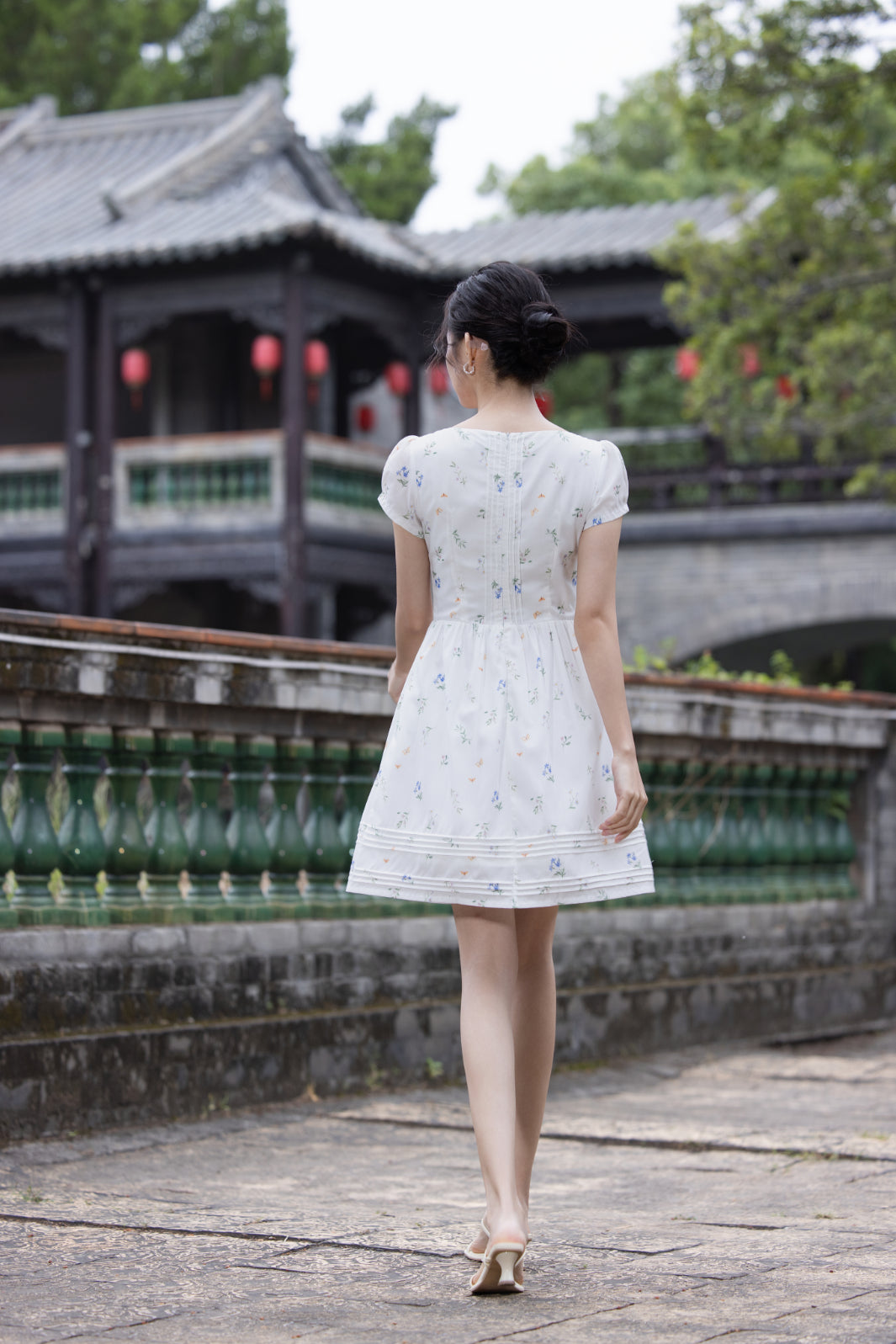 Jin Yuè Blossom Short Dress