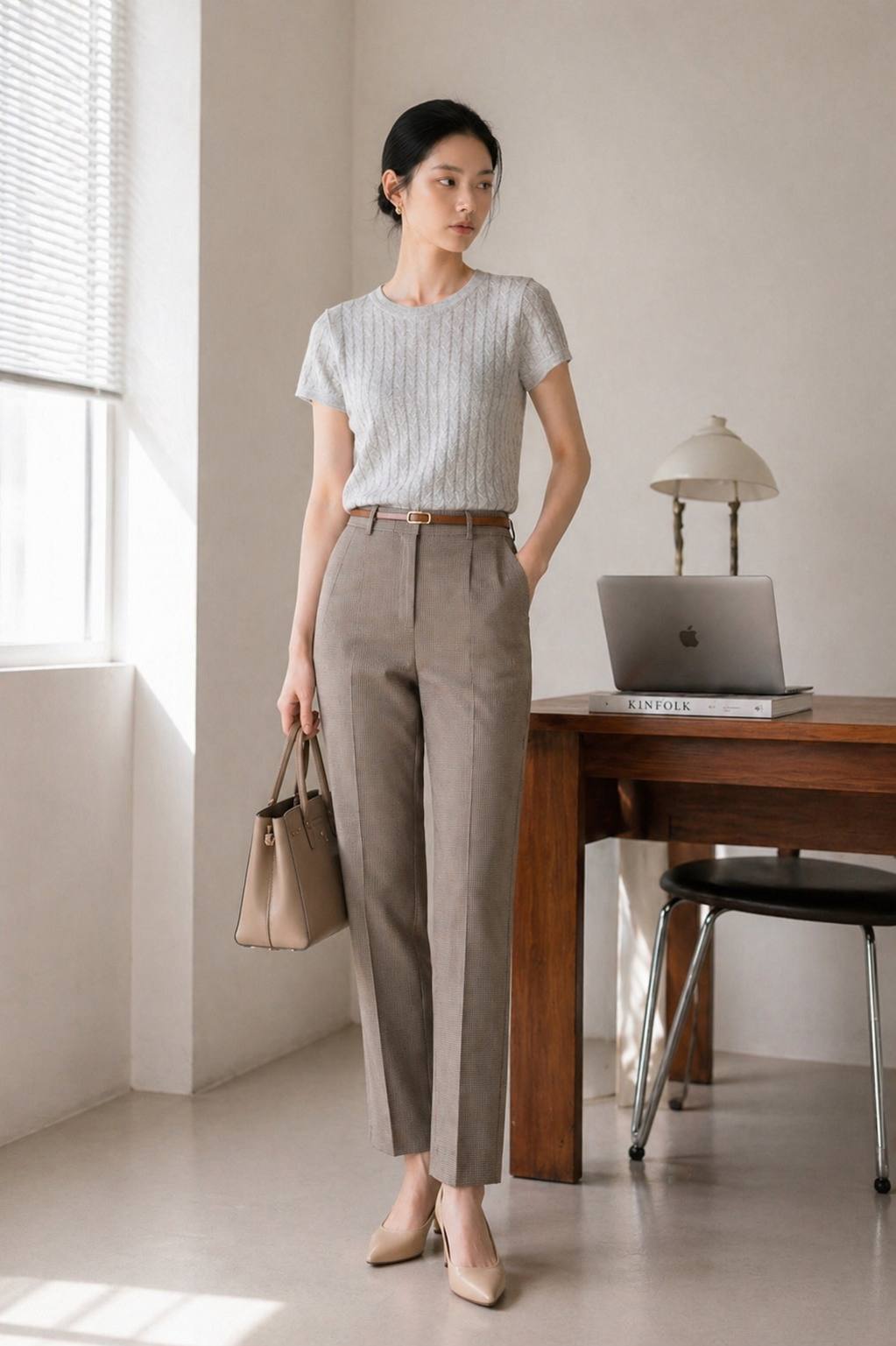 Hana Essential Rib Knit Top