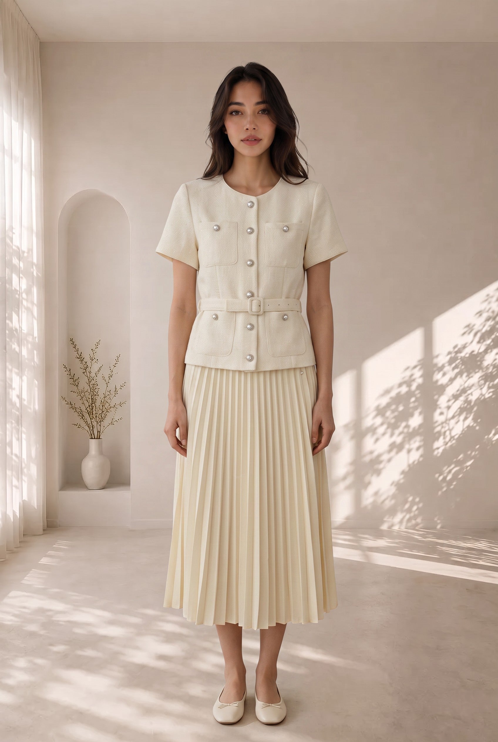 Estelle Noble Pleated Set