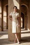 Camille Belted Midi Dress