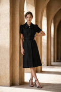 Camille Belted Midi Dress