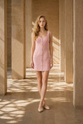 Lora Sweetheart Tweed Short Dress