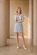 Lora Ribbon Grace Short Dress