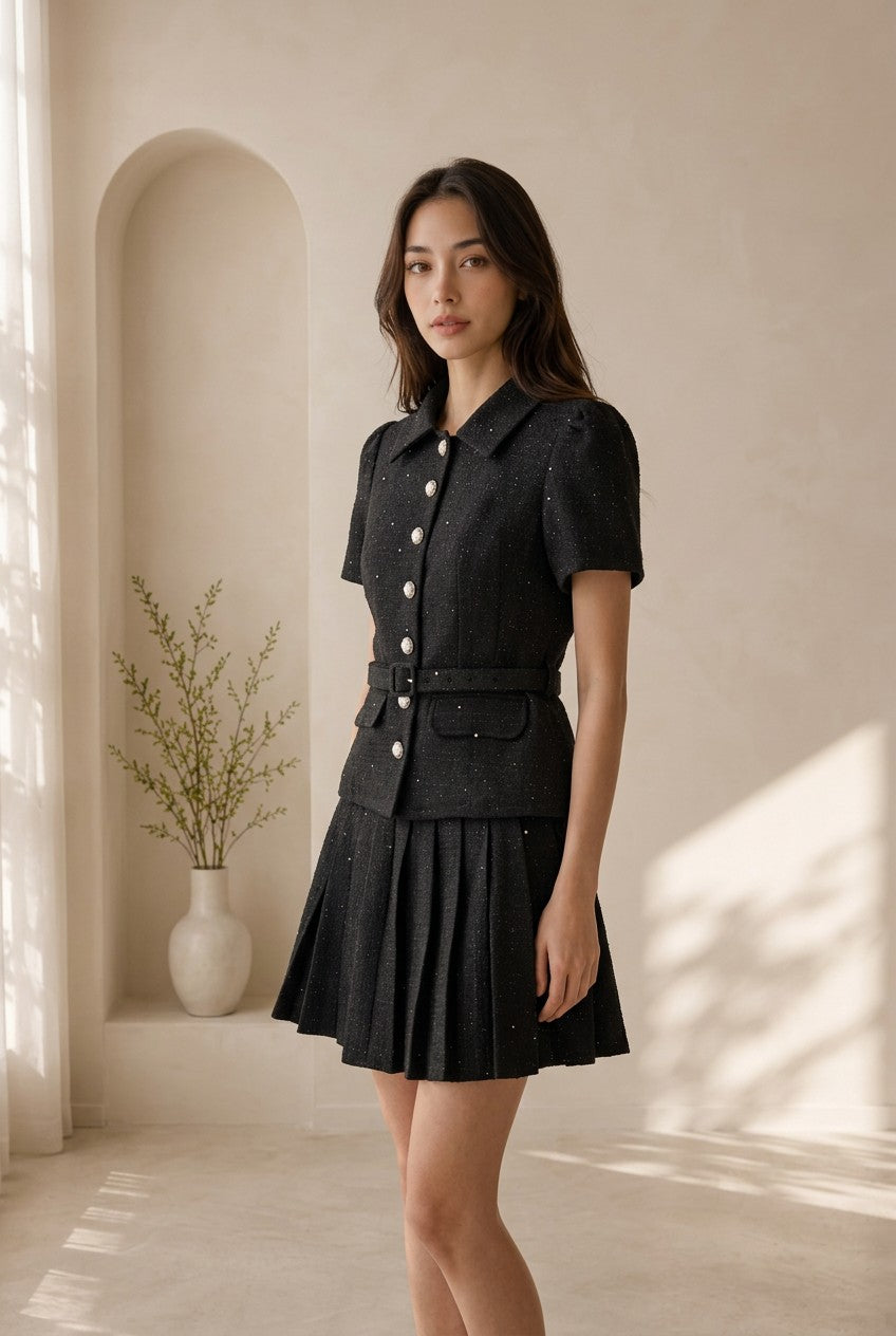Estelle Grace Pleated Set
