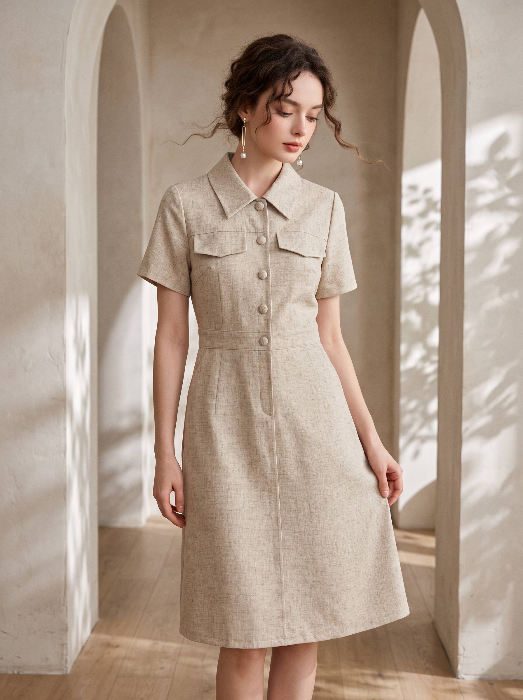 Adeline Tailored Midi Dress