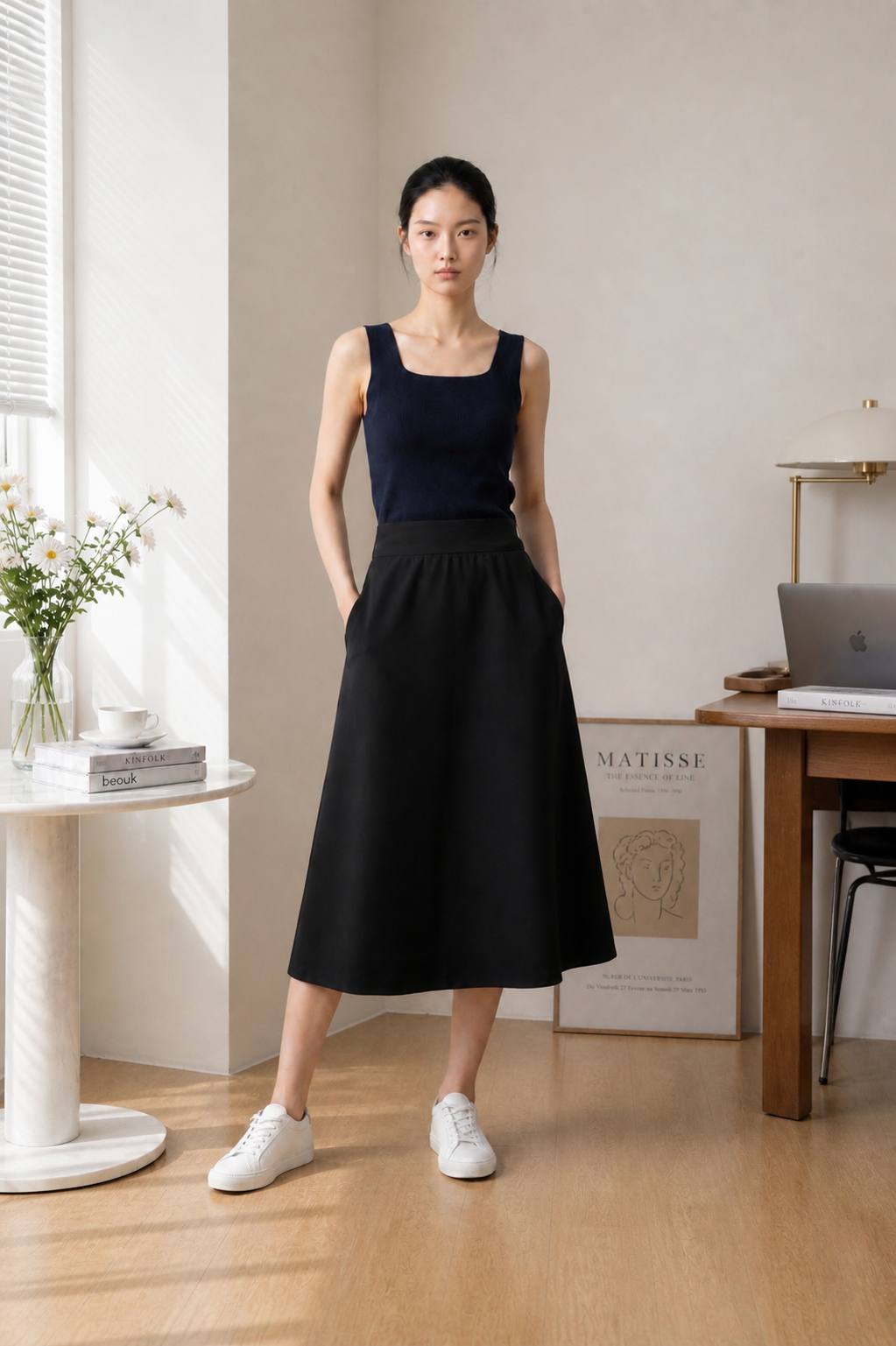 Hana Square Knit Top
