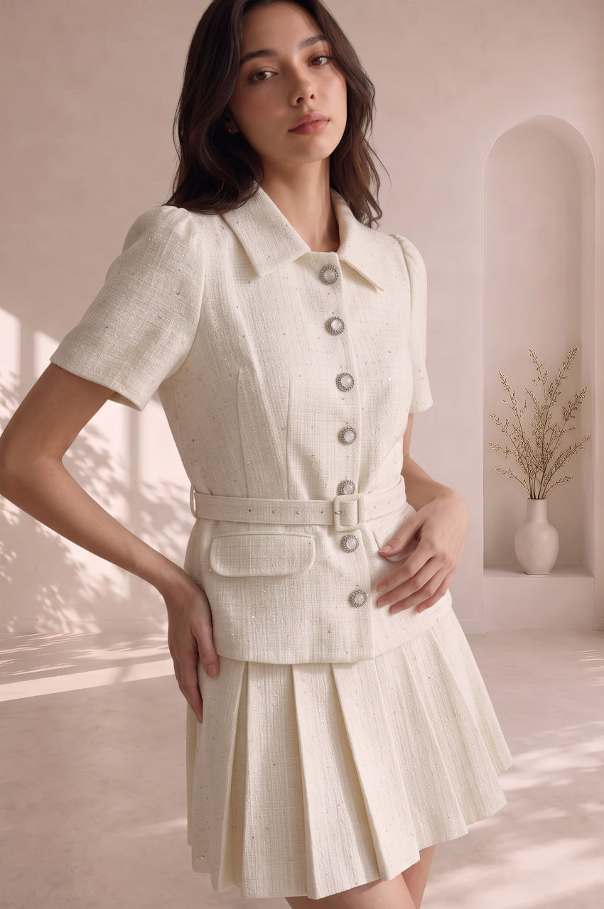 Estelle Grace Pleated Set