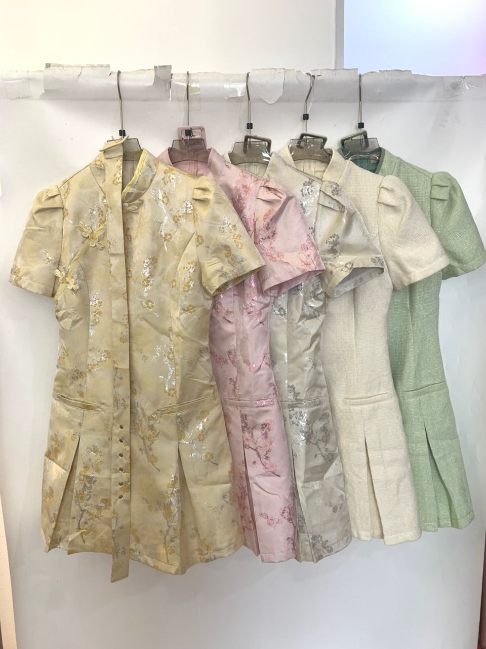 Rossie Mandarin Tweed Short Dress