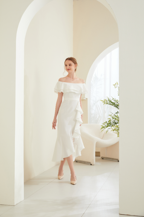 Alisa France Off Shoulder Dress